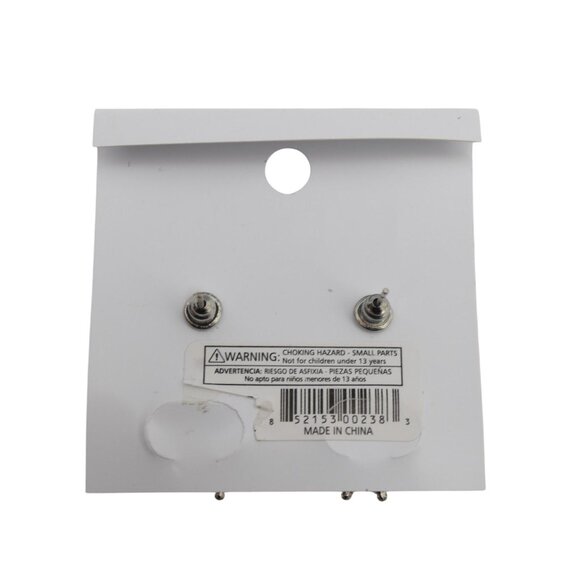 Statement Teardrop Crystal Rhinestone Earrings Silver Tone DBello Accessories - Picture 2 of 2